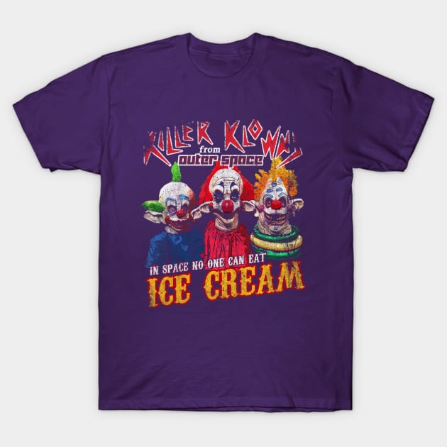 Killer Klowns from Outer Space, faded and distressed T-Shirt by MonkeyKing